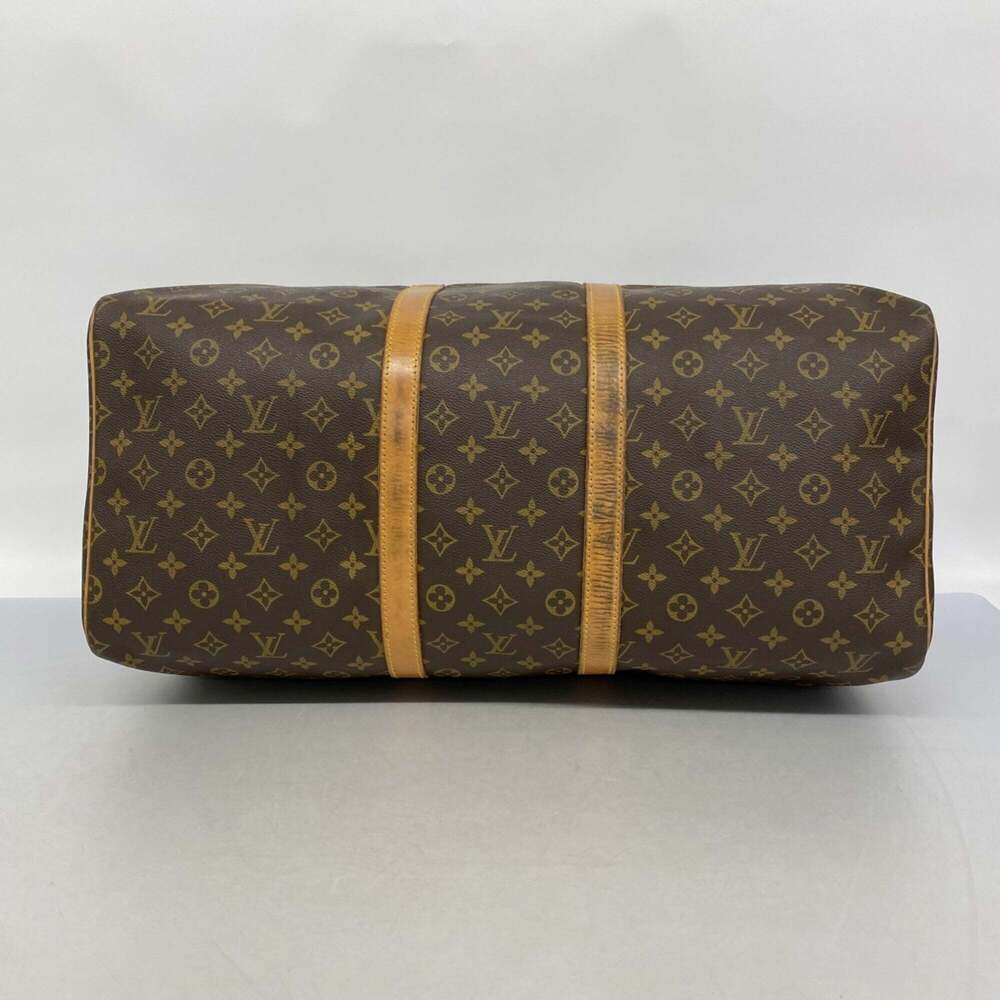 LOUIS VUITTON Brown Monogram Keepall 55 Boston Bag - Picture 3 of 10